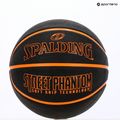Krepšinio kamuolys Spalding Phantom juodas/oranžinis dydis 6 6