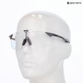 Saulės akiniai 100% Hypercraft SQ gloss light grey/rose gold mirror photochromic 7