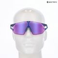 Saulės akiniai 100% Hypercraft SQ satin storm metallic/purple mirror 8