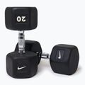 Gumuota hantelė Nike Strength Hex Dumbbell 20 kg black/white