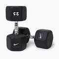 Gumuota hantelė Nike Strength Hex Dumbbell 25 kg black/white