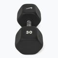 Gumuota hantelė Nike Strength Hex Dumbbell 30 kg black/white 2