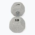 Gumuota hantelė Nike Strength Grind Hex Dumbbell 15 kg wolf grey 2
