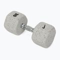 Gumuota hantelė Nike Strength Grind Hex Dumbbell 20 kg wolf grey