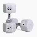 Gumuota hantelė Nike Strength Grind Hex Dumbbell 20 kg wolf grey 5