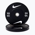 Bumperinės svorio plokštės Nike Strength Rubber Bumper Plates 10 kg black/white