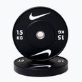 Bumperinės svorio plokštės Nike Strength Rubber Bumper Plates 15 kg black/white