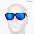 Vyriški akiniai nuo saulės Under Armour Glacial matte black/grey blue mirror silver polarized o 10