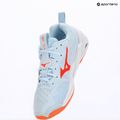 Moteriški rankinio bateliai Mizuno Wave Stealth Neo 2.1 blue finch/lava orange/white 9