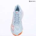 Moteriški tinklinio bateliai Mizuno Wave Lightning Elite blue finch/white/lava orange 9