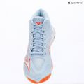 Moteriški tinklinio bateliai Mizuno Wave Lightning Elite Mid blue finch/whitelava orange 15