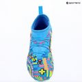Vaikiški futbolo bateliai PUMA Future 9 Match Advanced Level FG/AG Jr puma white/blue glimmer/pink glimmer/yellow alert 16