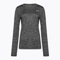 Moteriška "Under Armour Tech Crew Twist" treniruočių ilgomis rankovėmis juoda/metallic silver 4