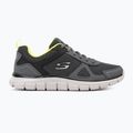 Vyriški batai SKECHERS Track Bucolo charcoal/white/lime 2