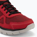 SKECHERS Track Bucolo raudoni/juodi vyriški treniruočių bateliai 7