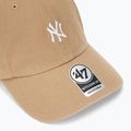 Kepuraitė su snapeliu 47 Brand MLB New York Yankees Base Runner CLEAN UP khaki 3