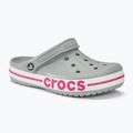 Šlepetės Crocs Bayaband Clog light grey/candy pink 2