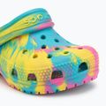 Vaikiškos šlepetės Crocs Classic Marbled Clog Toddler digital aqua/multi 8
