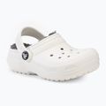 Vaikiškos šlepetės Crocs Classic Lined Clog Toddler white/grey 2