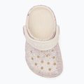 "Crocs Classic Glitter Clog Toddler" austrių spalvos šlepetės 6
