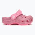 Vaikiškos šlepetės Crocs Classic Glitter Clog Toddler pink lrmonade 3