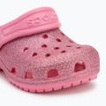 Vaikiškos šlepetės Crocs Classic Glitter Clog Toddler pink lrmonade 8