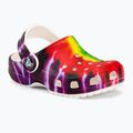 Crocs Classic Tie-Dye Graphic Clog T spalvingos vaikiškos šlepetės 206994-90H 2