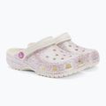 Crocs Classic Glitter Clog vaikiškos šlepetės bianco sporco 5