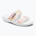 Crocs Classic Crocs Tie-Dye Graphic Sandal white 207283-928 šlepetės 8