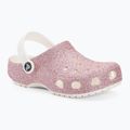 "Crocs Classic Glitter Clog white/rainbow" vaikiškos šlepetės 2