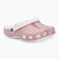 "Crocs Classic Glitter Clog white/rainbow" vaikiškos šlepetės 6