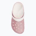 "Crocs Classic Glitter Clog white/rainbow" vaikiškos šlepetės 7