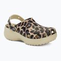 Moteriškos šlepetės Crocs Classic Platform Animal Remix bone/leopard 2