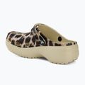 Moteriškos šlepetės Crocs Classic Platform Animal Remix bone/leopard 4