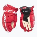 Vaikiškos ledo ritulio pirštinės CCM JetSpeed FT4 JR red/white 2
