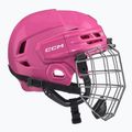 Vaikiškas ledo ritulio šalmas CCM Tacks 70 Combo JR pink 2