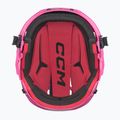 Vaikiškas ledo ritulio šalmas CCM Tacks 70 Combo JR pink 5