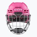 CCM Tacks 70 Combo rožinis vaikiškas ledo ritulio šalmas 2