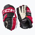Ledo ritulio pirštinės CCM Tacks XF Pro SR black/red/white 2