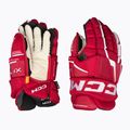 Ledo ritulio pirštinės CCM Tacks XF Pro SR red/white