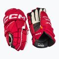 Ledo ritulio pirštinės CCM Tacks XF SR red/white 2
