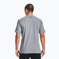 Vyriški Under Armour Sportstyle Sportstyle kairės pusės krūtinės SS plieno šviesūs heather/juodi treniruočių marškinėliai 2