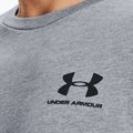 Vyriški Under Armour Sportstyle Sportstyle kairės pusės krūtinės SS plieno šviesūs heather/juodi treniruočių marškinėliai 3