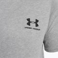 Vyriški Under Armour Sportstyle Sportstyle kairės pusės krūtinės SS plieno šviesūs heather/juodi treniruočių marškinėliai 6