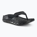 Vyriškos šlepetės per pirštą HOKA ORA Recovery Flip black/dark gull gray