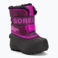 Vaikiški sniego batai Sorel Snow Commander purple dahlia/groovy pink