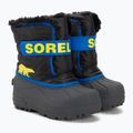 Paauglių sniego batai Sorel Snow Commander black/super blue 4