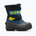 Paauglių sniego batai Sorel Snow Commander black/super blue 7