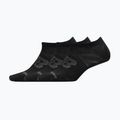 New Balance Flat Knit No Show kojinės 3 poros juodos spalvos