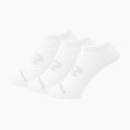New Balance Flat Knit No Show kojinės 3 poros baltos spalvos